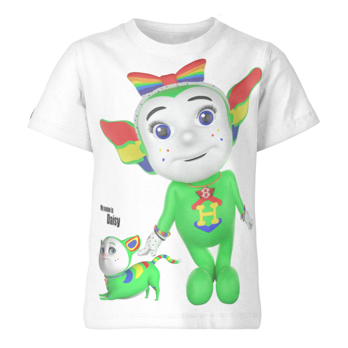 Dolly And Her Cat Youth Unisex Sleeve T-Shirt