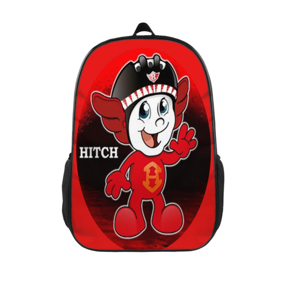 HITCH OVEL SHAPE Customized Simple casual school bag |Polyester