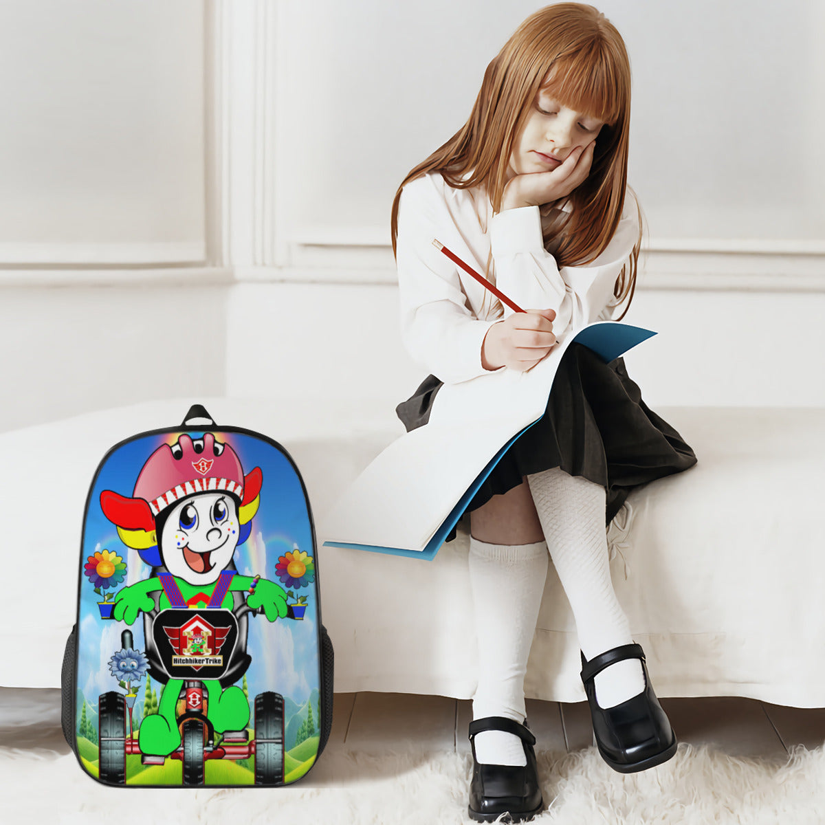 Dolly Hitchhiker Customized Simple casual school bag｜Polyester