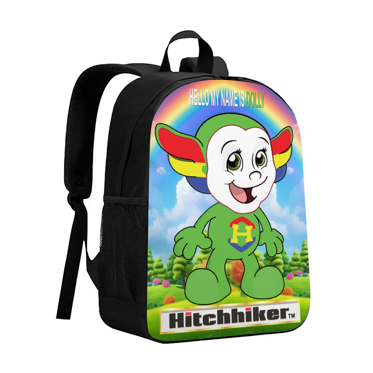 Dolly Hitchhiker In The Park Personalized Children School Bag |Polyester