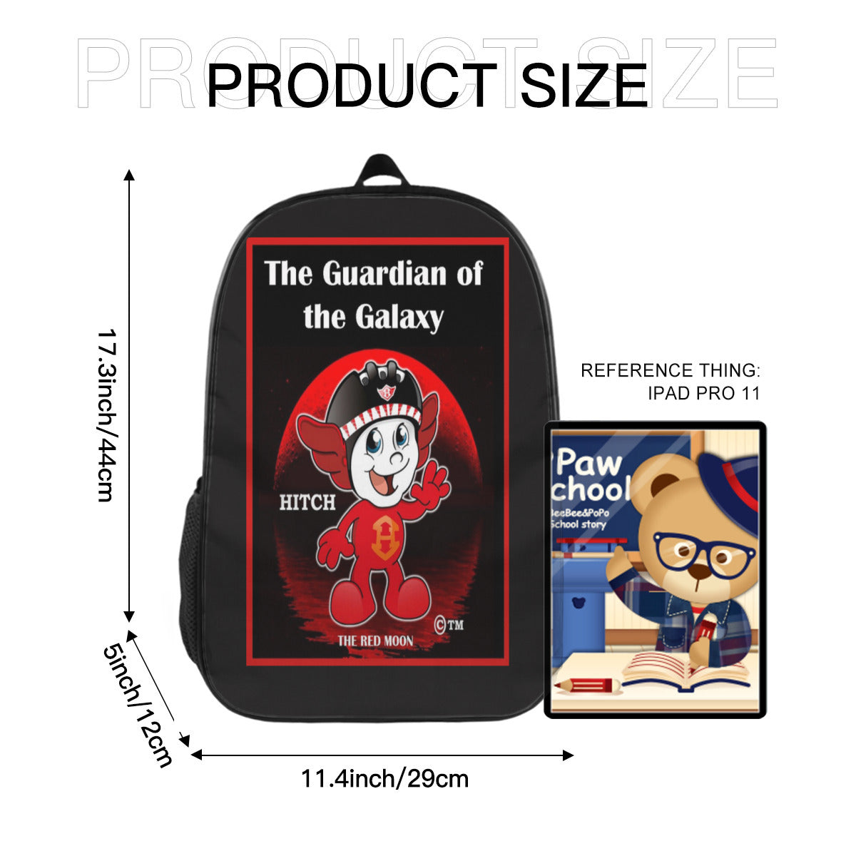 Hicky Poster Customized Simple casual school bag｜ Polyester