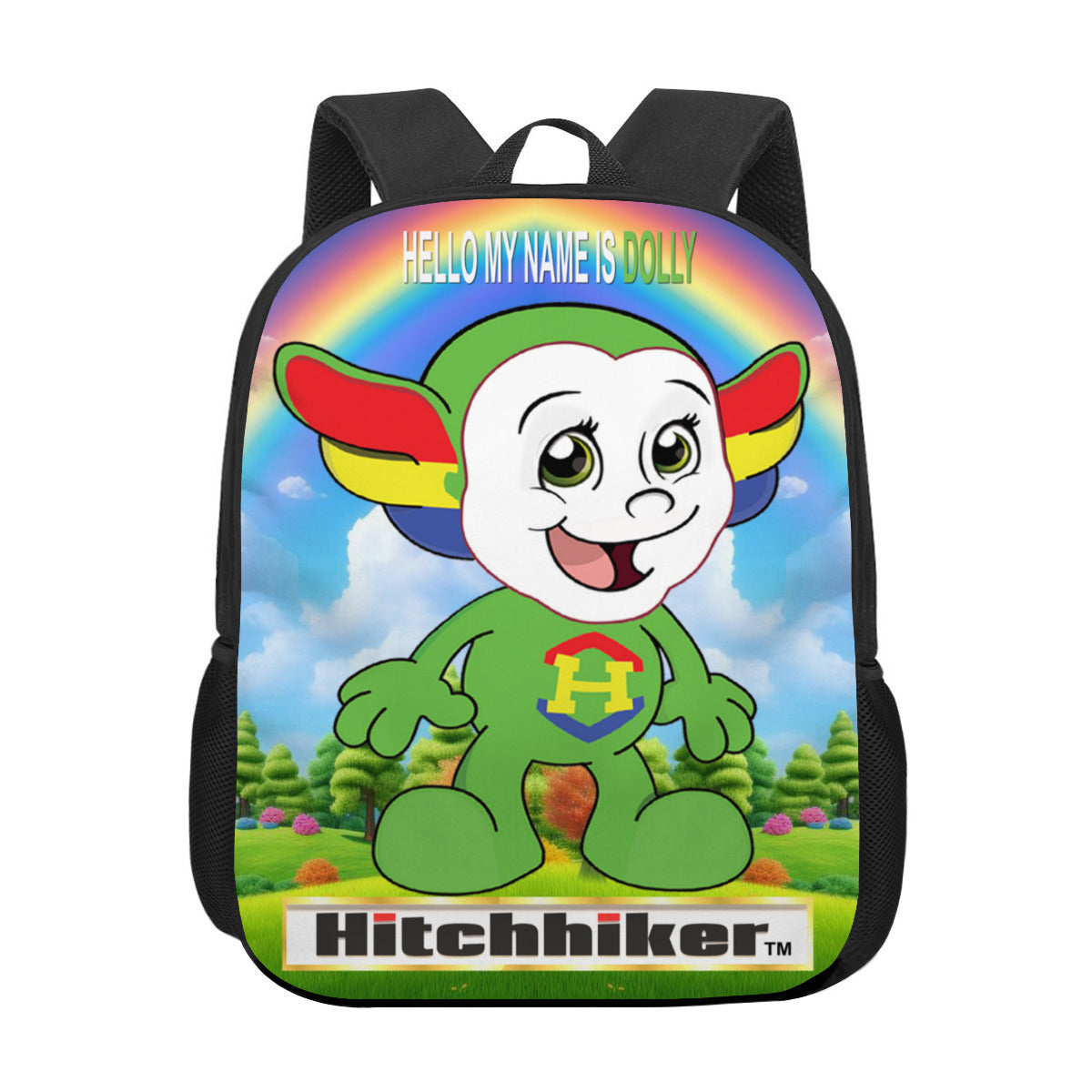 Dolly Hitchhiker In The Park Personalized Children School Bag |Polyester