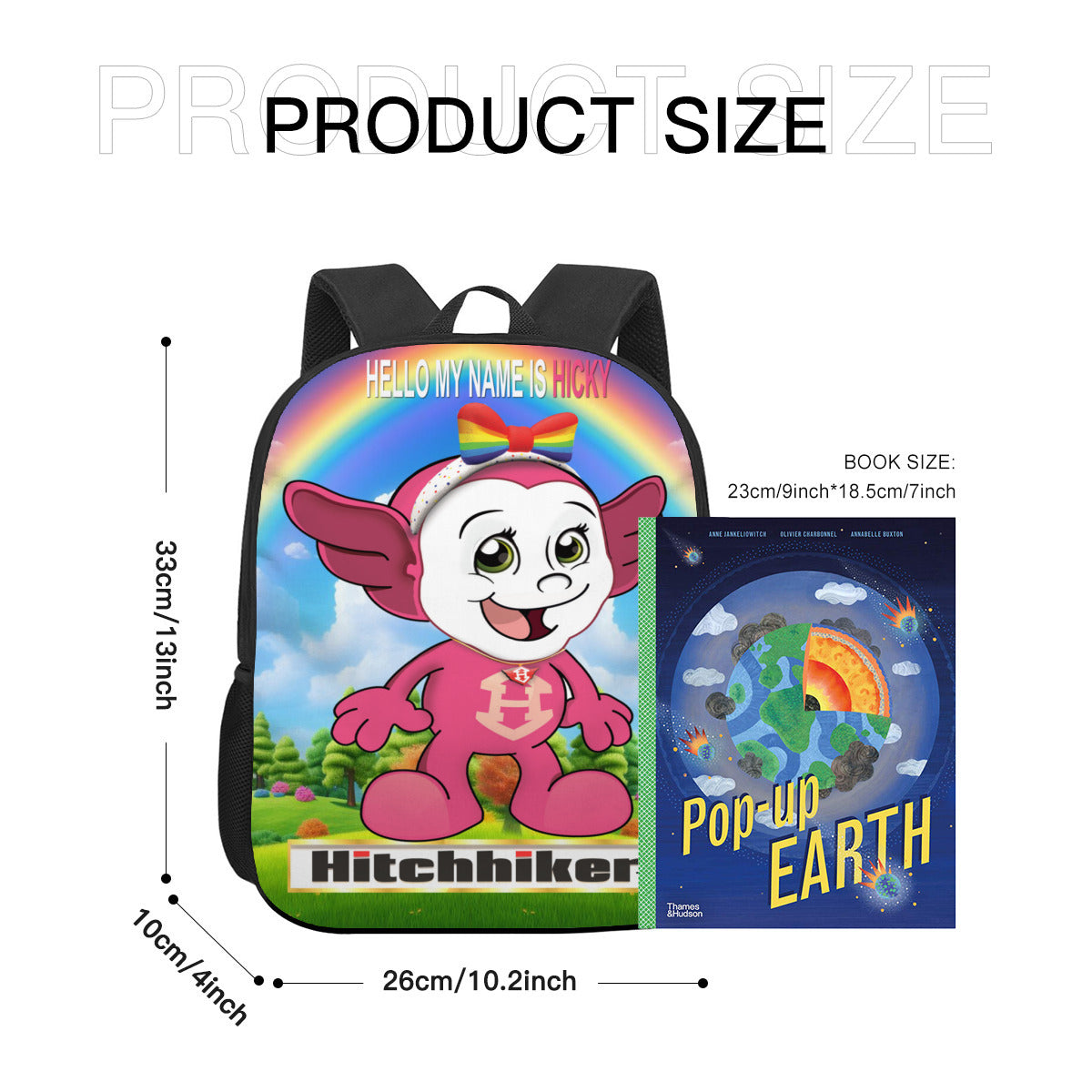 HICKY Personalized Children's School Bag |Polyester