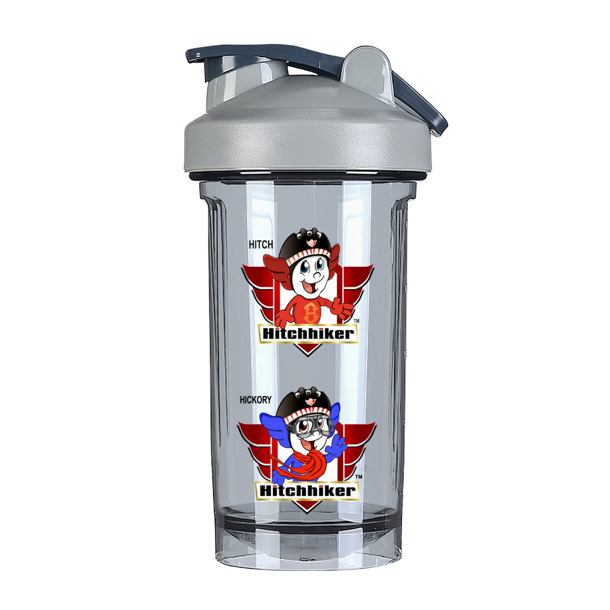 HICKORY AND HITCH WAVING INSIDE LOGO Plastic Water Bottle