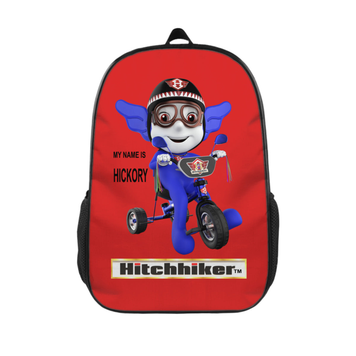 HICKORY RIDING HIS TRIKE Customized Simple School Bag | Polyester